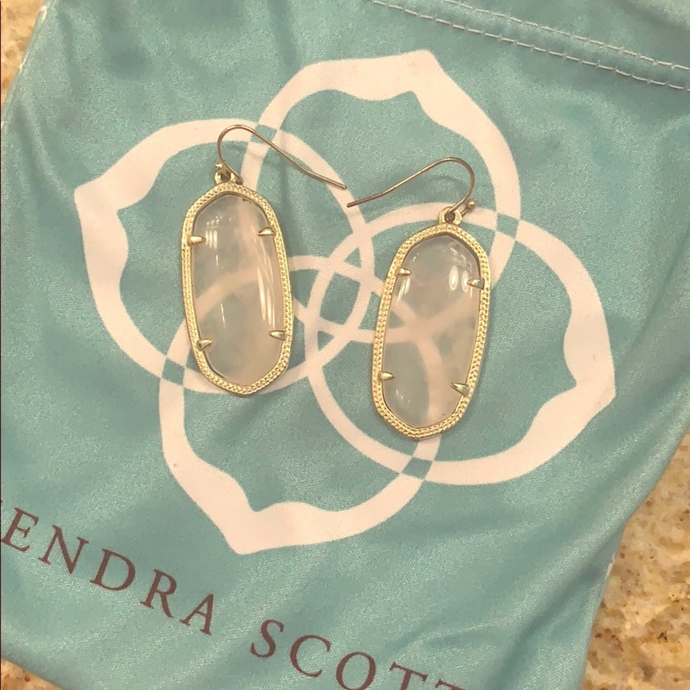 Kendra Scott Rose Quartz Elle earrings